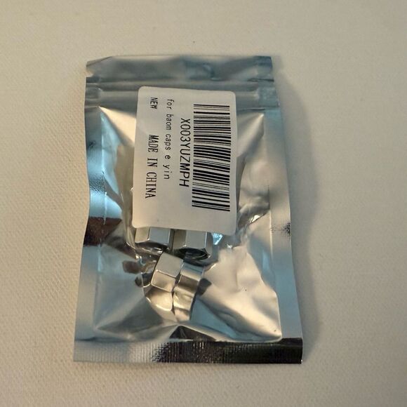 BMW Valve Stem Caps in Silver Set of 4 NWT - Picture 4 of 4